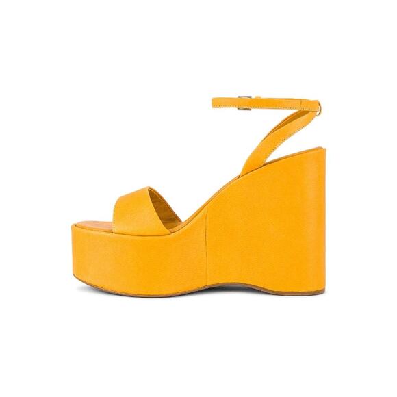 Tony Bianco Vesna Sandals Leather Wedge Ankle Strap Statement Evening Sz 5 - Picture 2 of 14